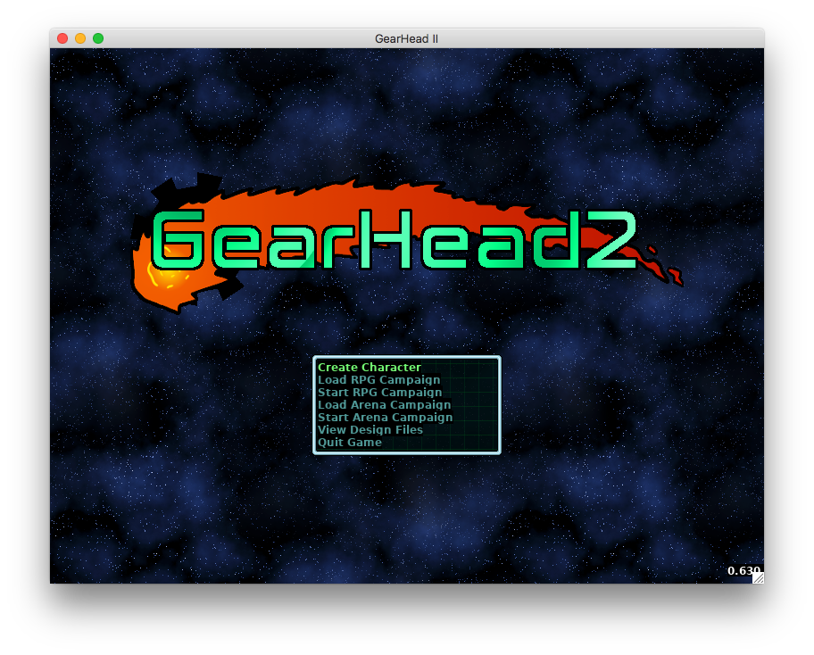 GearHead 2 on Mac OS X